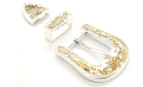 calidad  Custom Logo Silver Plated Pin Belt Buckles 35MM With Simple Appearance fábrica