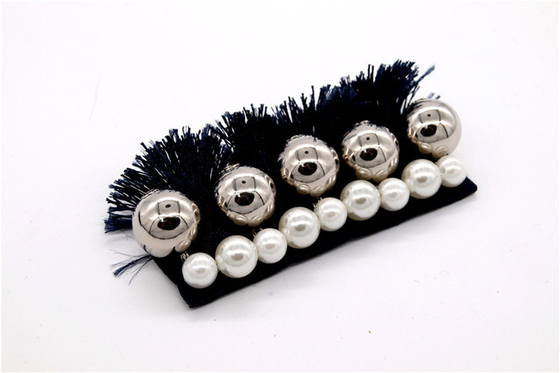 Perlas hechas a mano, arco hecho a mano Perlas de imitación de alta calidad, decoración de zapatos con cuentas de vidrio / accesorios para zapatos de moda