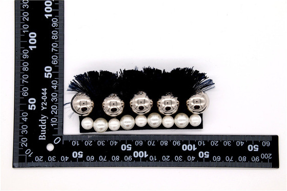 Perlas hechas a mano, arco hecho a mano Perlas de imitación de alta calidad, decoración de zapatos con cuentas de vidrio / accesorios para zapatos de moda