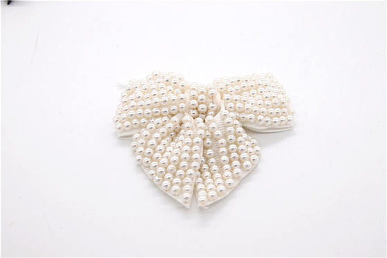 Perlas hechas a mano, arco hecho a mano Perlas de imitación de alta calidad, decoración de zapatos con cuentas de vidrio / accesorios para zapatos de moda