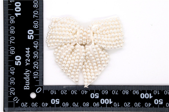 Perlas hechas a mano, arco hecho a mano Perlas de imitación de alta calidad, decoración de zapatos con cuentas de vidrio / accesorios para zapatos de moda