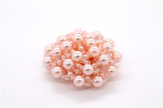 Perlas hechas a mano, arco hecho a mano Perlas de imitación de alta calidad, decoración de zapatos con cuentas de vidrio / accesorios para zapatos de moda