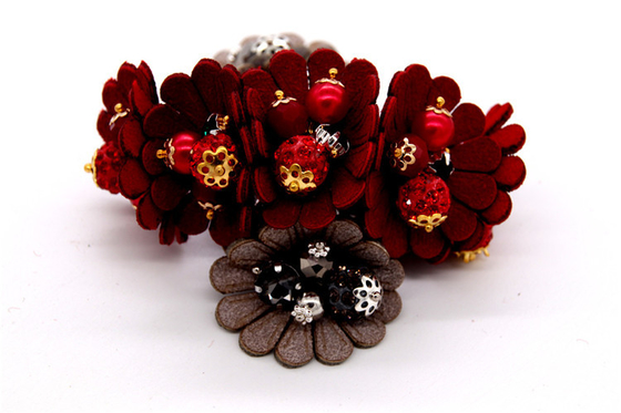 Perlas hechas a mano, arco hecho a mano Perlas de imitación de alta calidad, decoración de zapatos con cuentas de vidrio / accesorios para zapatos de moda