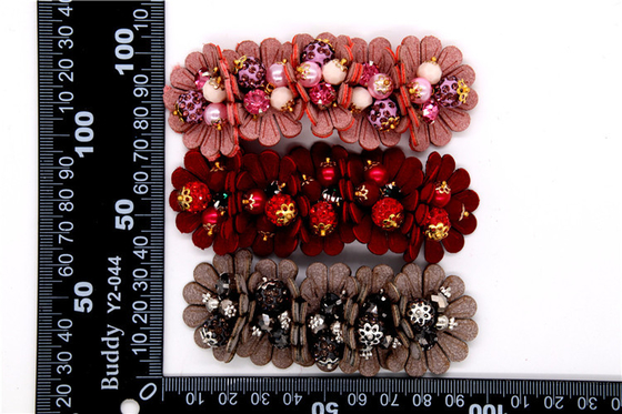 Perlas hechas a mano, arco hecho a mano Perlas de imitación de alta calidad, decoración de zapatos con cuentas de vidrio / accesorios para zapatos de moda