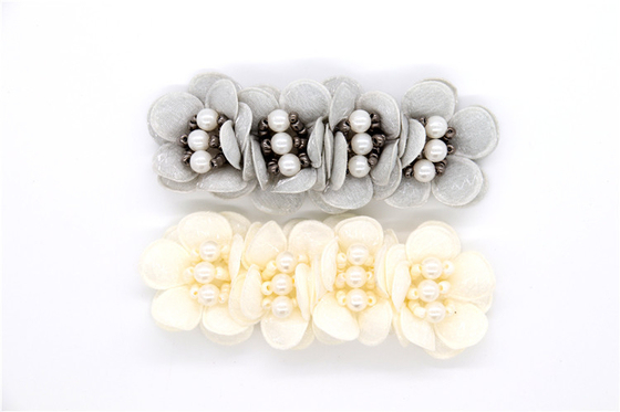 Perlas hechas a mano, arco hecho a mano Perlas de imitación de alta calidad, decoración de zapatos con cuentas de vidrio / accesorios para zapatos de moda