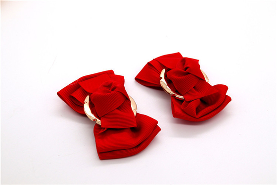 Filamentos de color cinta flor de zapatos con lazos de arco,decoraciones y flores de calzado hechas a mano Filamentos de cinta Beige, blanco, negro, rojo, azul