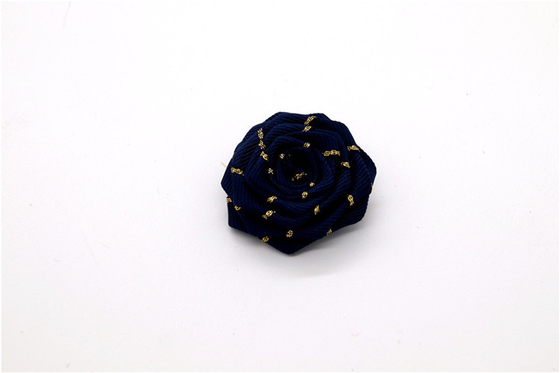 Flor de borde sinterizado a mano / flor de niña hecha de cintas de raso / Flor simulada a mano Varios colores Tela, lana