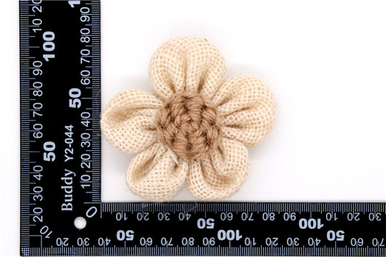 Flor sinterizada a mano / flor de niña hecha de cintas de satén / flor simulada a mano Varios colores Tejido, lana