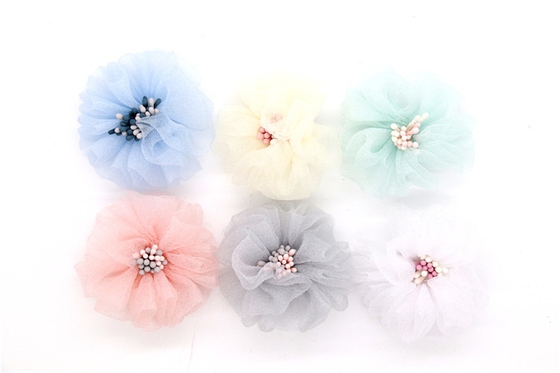 Las flores hechas a mano para zapatos / cabello / correa de cabeza certificadas por SGS