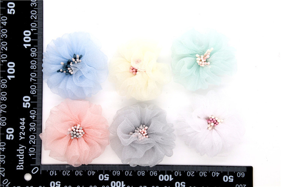 Las flores hechas a mano para zapatos / cabello / correa de cabeza certificadas por SGS