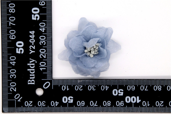 Chiffon flor de zapatos clips/coser cuentas de la mano de filamentos de flores, encaje, Chiffon gris, negro, blanco, rojo, azul