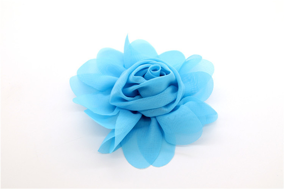 Chiffon flor de zapatos clips/coser cuentas de la mano de filamentos de flores, encaje, Chiffon gris, negro, blanco, rojo, azul