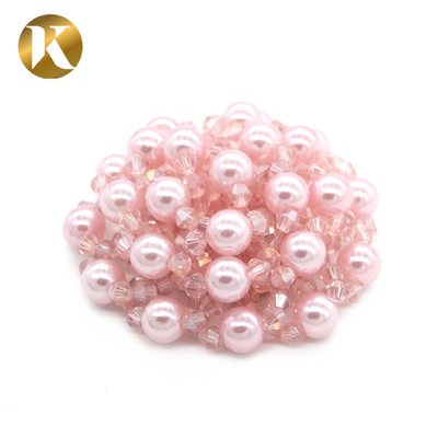 Clips de la hebilla del zapato personalizados combinación de perlas y cuentas de cristal