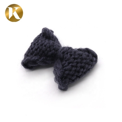 75*45mm Cintas decorativas para zapatos estilo BOW Material de hilo de lana