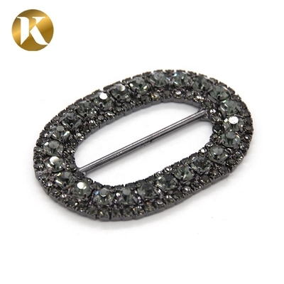 Accesorios de decoración de zapatos con pin de metal de cristal 45mm*33mm Estilo de moda