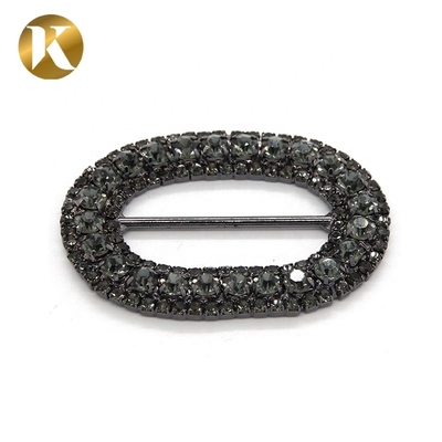Accesorios de decoración de zapatos con pin de metal de cristal 45mm*33mm Estilo de moda