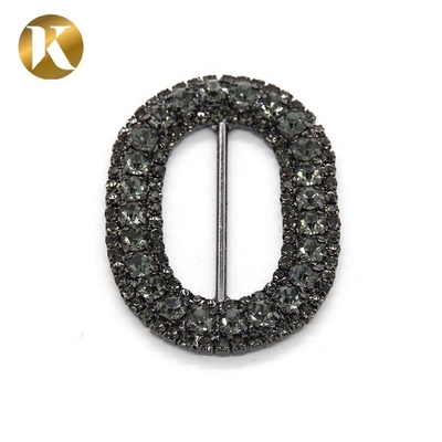 Accesorios de decoración de zapatos con pin de metal de cristal 45mm*33mm Estilo de moda