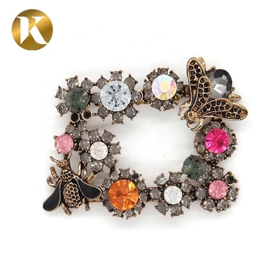 Forma de abeja popular Fijaciones de zapatos de cristal 65mm*50mm Tamaño Estilo de moda