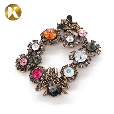 Forma de abeja popular Fijaciones de zapatos de cristal 65mm*50mm Tamaño Estilo de moda