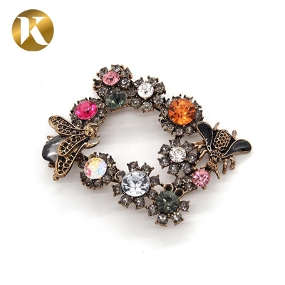 Forma de abeja popular Fijaciones de zapatos de cristal 65mm*50mm Tamaño Estilo de moda