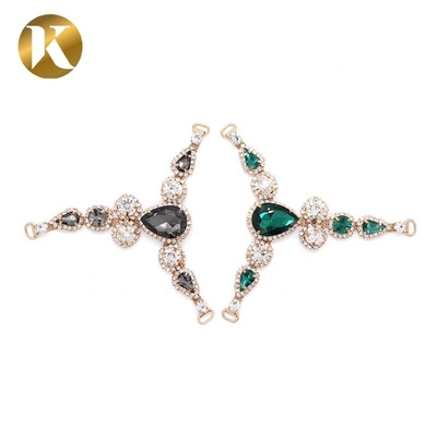 Ornamentos de piedra de oro de estilo T 110mm*95mm Para mujer Decoración de sandalias