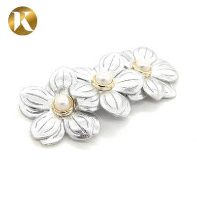 Wenzhou Kml Mayorista de flores hechas a mano a medida de moda de tela especial accesorios de hebilla de zapatos