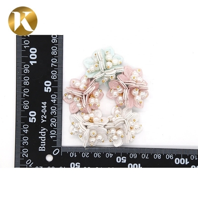 Moda estilo bricolaje flores de cinta de satén material de tela especial para la decoración de zapatos