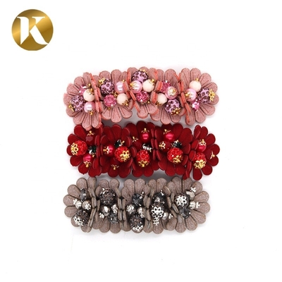 Decoración de flores de zapatos de dama hechos a mano estilo de Europa y América