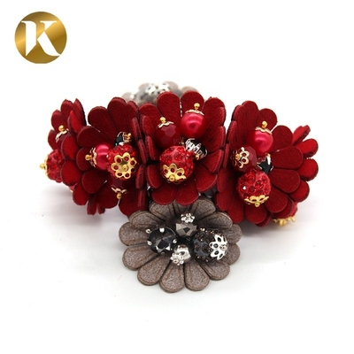 Decoración de flores de zapatos de dama hechos a mano estilo de Europa y América