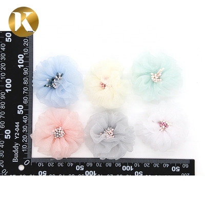 Moda estilo zapatos de encaje flores con material de tela especial para mujeres