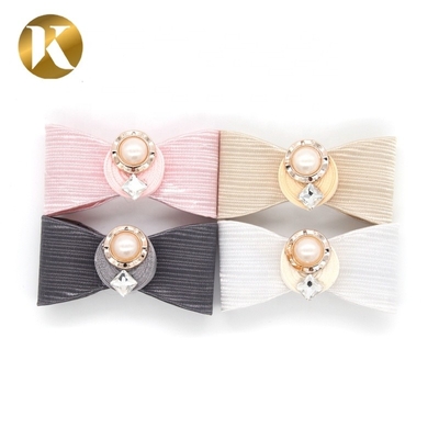 Calzado de estilo simple de perla Accesorios de decoración de color níquel / negro / oro