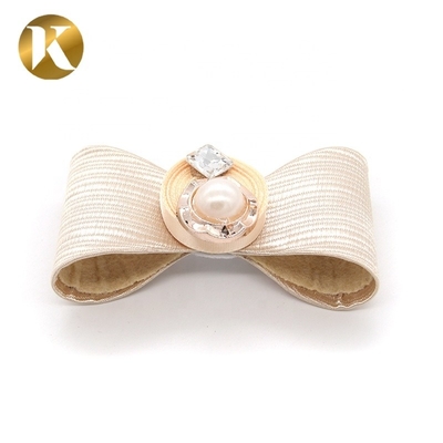 Calzado de estilo simple de perla Accesorios de decoración de color níquel / negro / oro