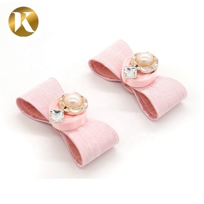 Estilo de moda zapatos de mujer clips accesorios forma de nudo mariposa