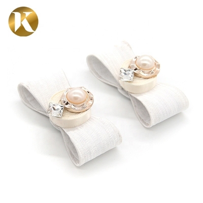 Estilo de moda zapatos de mujer clips accesorios forma de nudo mariposa