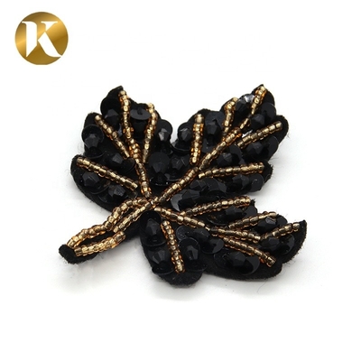 Elegante cinturón de tacón alto de reemplazo de forma de hoja Material de tela especial