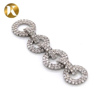 Moda Elegante Cristal Clip de zapatos de novia 90mm * 20mm Decoración de piedra de rincón