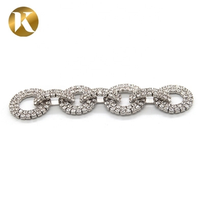 Moda Elegante Cristal Clip de zapatos de novia 90mm * 20mm Decoración de piedra de rincón