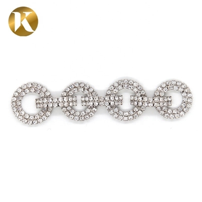 Moda Elegante Cristal Clip de zapatos de novia 90mm * 20mm Decoración de piedra de rincón