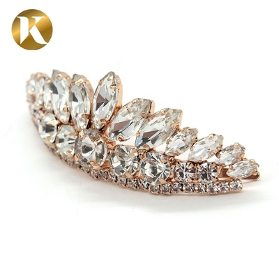 Diamante Brillante Fijación de zapatos Accesorios de decoración 75mm * 25mm Tamaño