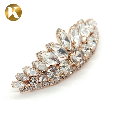 Diamante Brillante Fijación de zapatos Accesorios de decoración 75mm * 25mm Tamaño