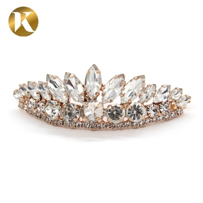 Diamante Brillante Fijación de zapatos Accesorios de decoración 75mm * 25mm Tamaño