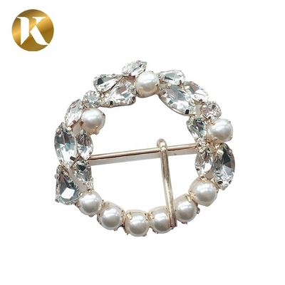 Estilo Retro Popular Fijaciones de zapatos de cristal Diámetro interno 3,3 cm Exterior 5,8 cm