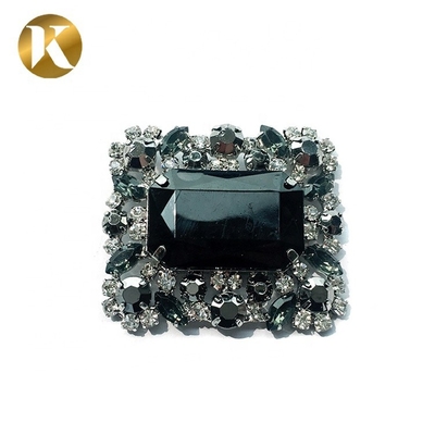 Las hebillas de cristal del calzado de lujo estilo Europa 5.5cm*4.8cm con super durabilidad