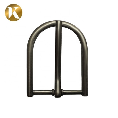 Wenzhou KML Custom 30mm forma de banda Vintage simple de plata de aleación de zinc cinturón reversible de pin de la hebilla