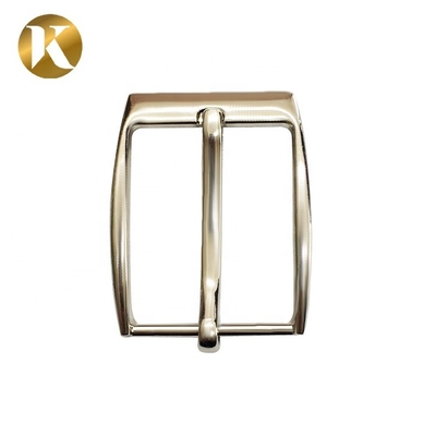 Wenzhou KML Venta al por mayor de alambre de dibujo blanco boutique hombre de metal fijación de cinturón de alfiler reversible ajustable