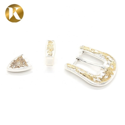 Hebilla de cinturón con pin de 2 colores de aleación de zinc brillante popular de moda personalizada KML de Wenzhou