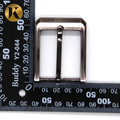 Popular 35mm cinturón de pin negro hebillas con tratamiento de superficie lisa