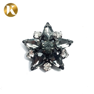 Ornamento de zapatos de cristal personalizado en forma de estrella Material de hierro / cobre